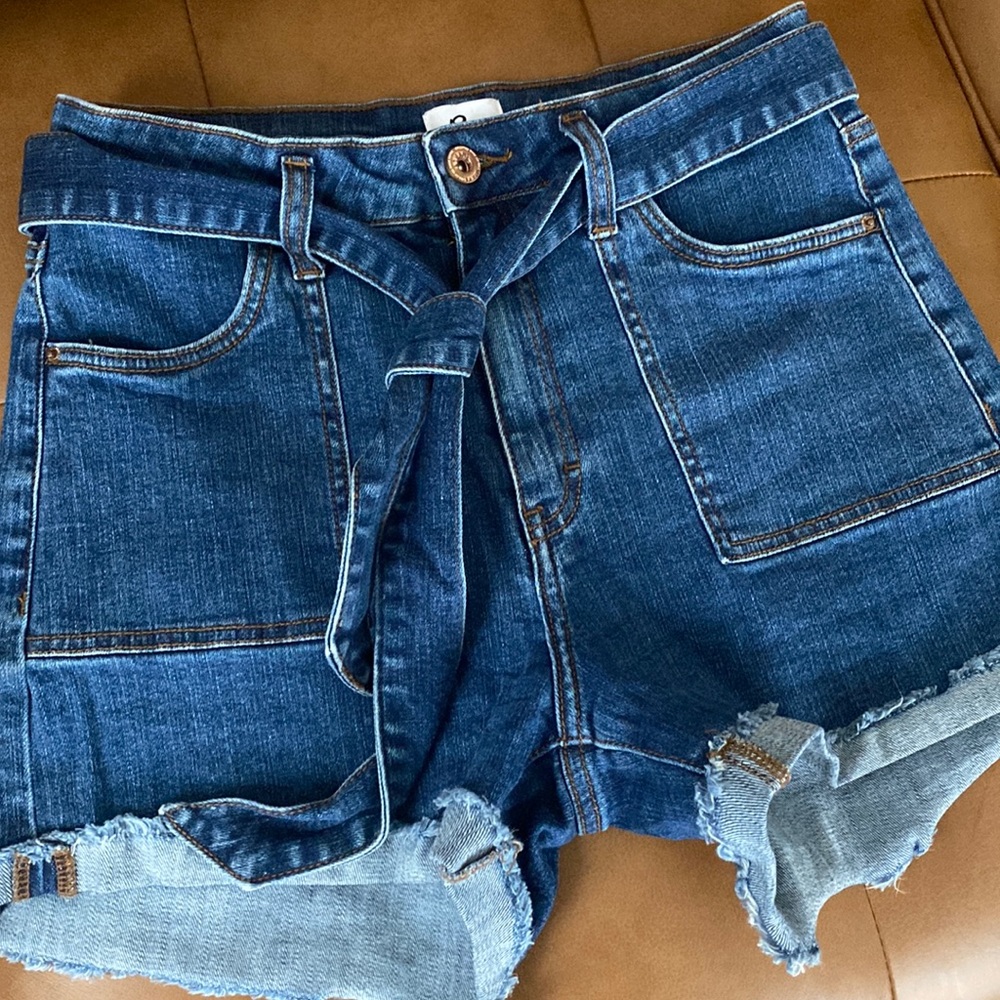 Denim shorts